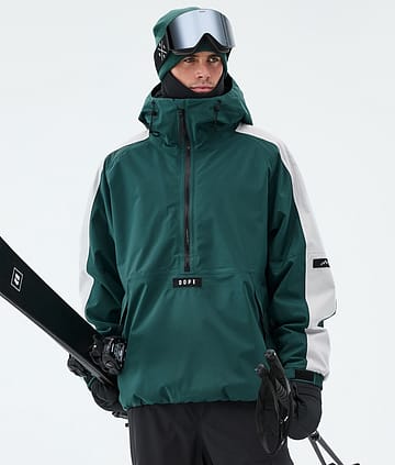 Dope Arnok Skijacke Track Bottle Green/Light Grey