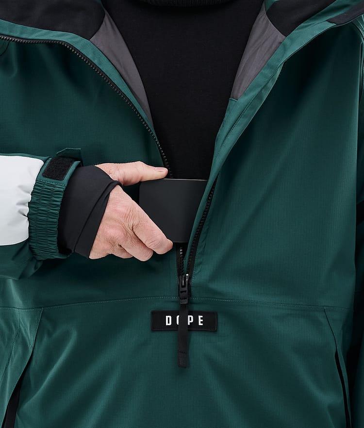 Dope Arnok Skijacke Herren Track Bottle Green/Light Grey, Image 8 of 8