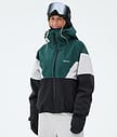 Dope Spartan W Snowboardjacke Damen Sport Bottle Green/Light Grey/Black