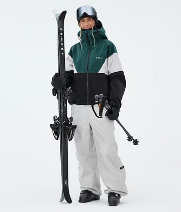 Dope Spartan W Ski Outfit Bottle Green/Light Grey/Black