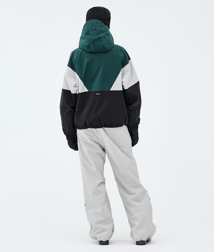 Dope Spartan W Skijacke Damen Sport Bottle Green/Light Grey/Black, Image 3 of 8