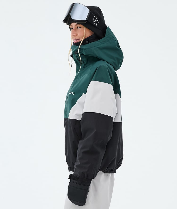 Dope Spartan W Skijacke Damen Sport Bottle Green/Light Grey/Black, Image 5 of 8