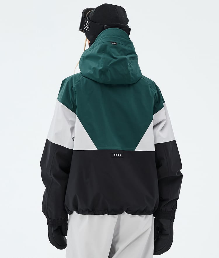 Dope Spartan W Skijacke Damen Sport Bottle Green/Light Grey/Black, Image 6 of 8