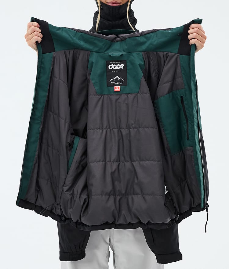 Dope Spartan W Skijacke Damen Sport Bottle Green/Light Grey/Black, Image 8 of 8