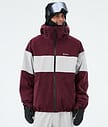 Dope Spartan Snowboardjacke Herren Stripe Burgundy/Light Grey