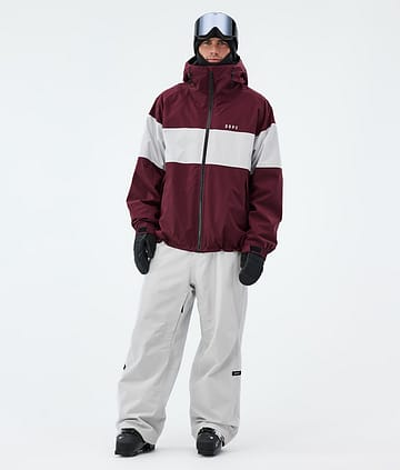 Dope Spartan Ski Outfit Burgundy/Light Grey