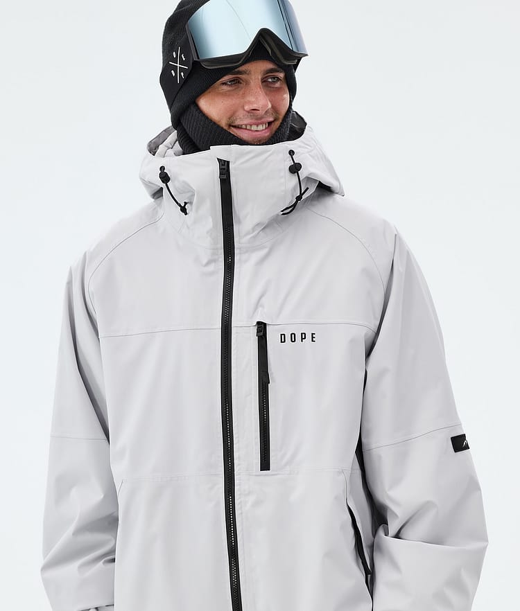 Dope Apex Snowboardjacke Herren Light Grey, Image 4 of 9