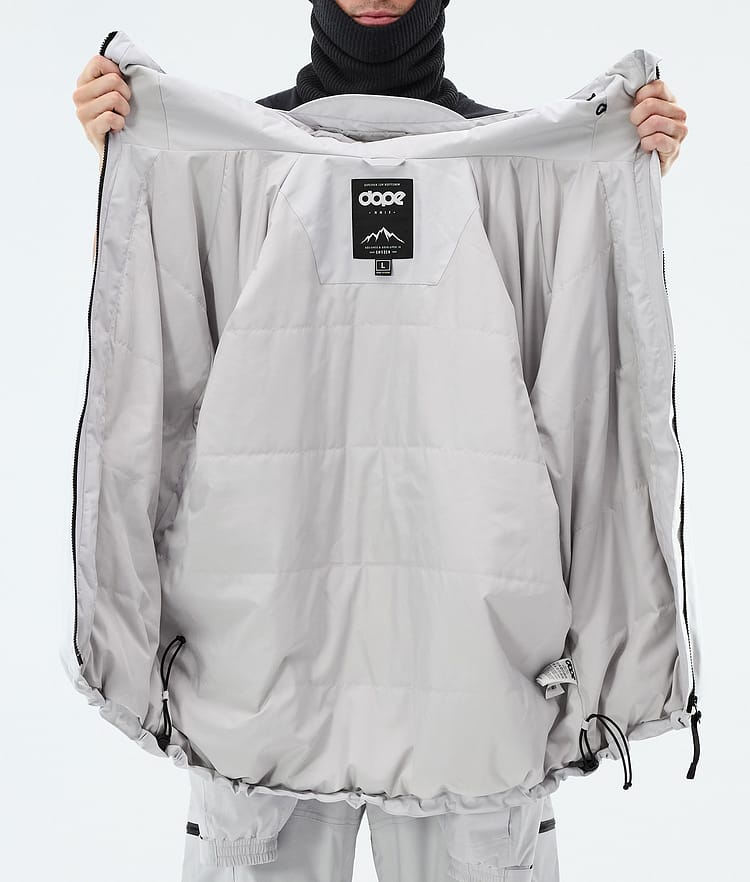 Dope Apex Snowboardjacke Herren Light Grey, Image 9 of 9