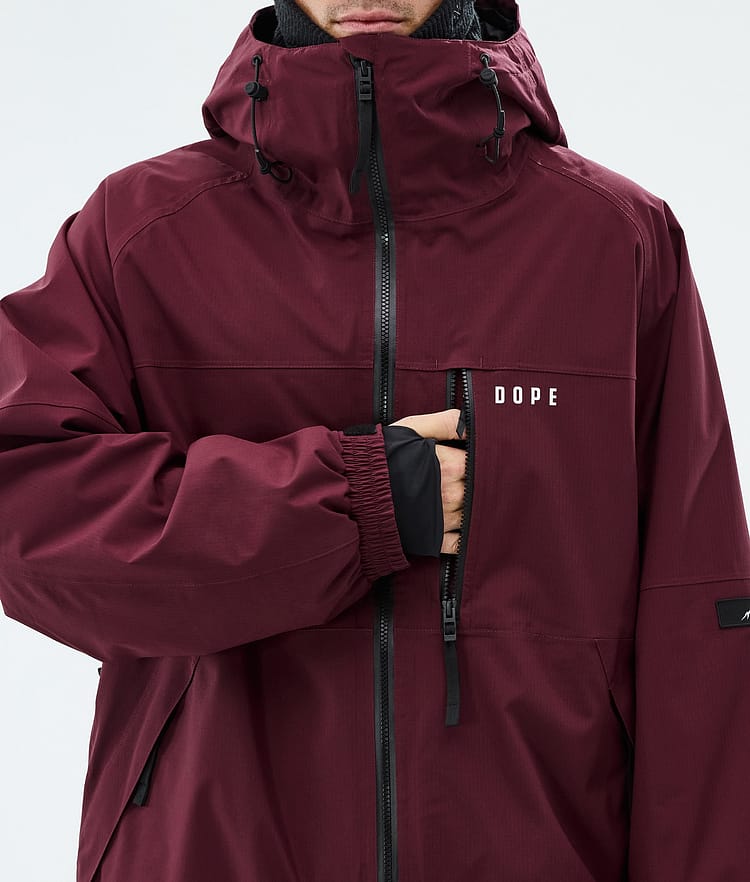 Dope Apex Snowboardjacke Herren Burgundy, Image 8 of 9