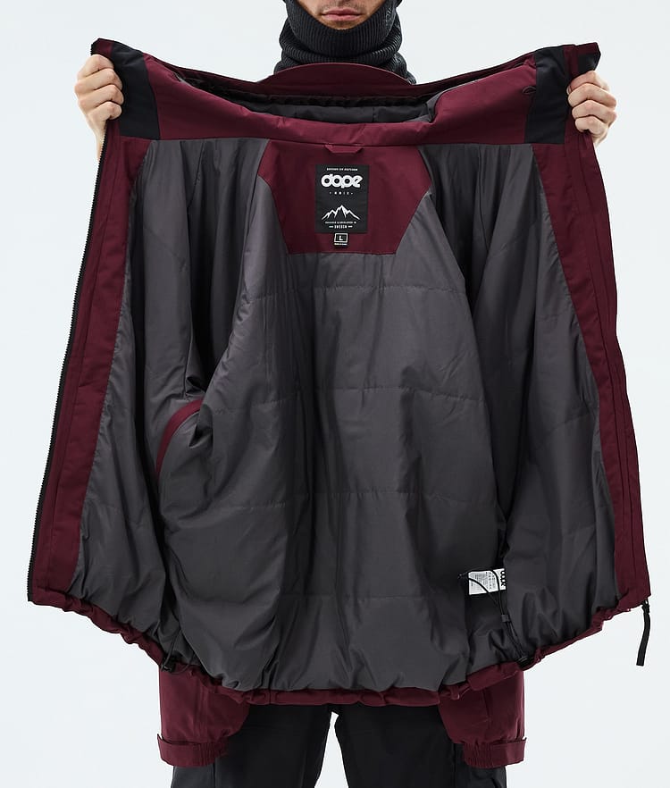Dope Apex Skijacke Herren Burgundy, Image 9 of 9
