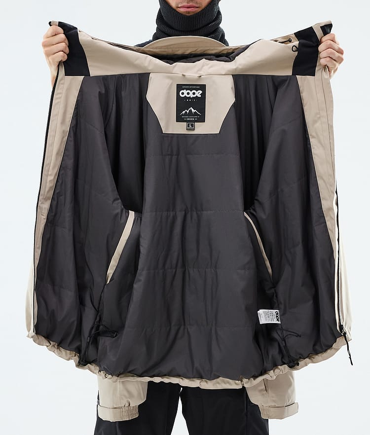 Dope Apex Snowboardjacke Herren Sand, Image 9 of 9