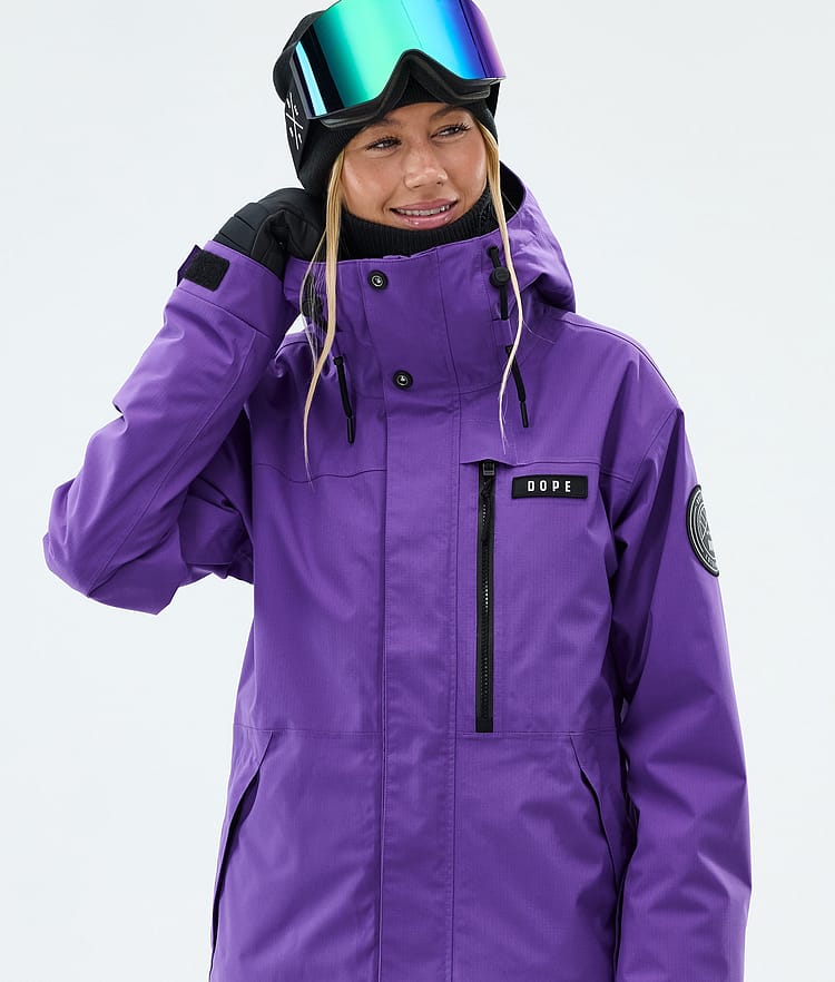 Dope Blizzard W Full Zip Skijacke Damen Vivid Purple, Image 4 of 9