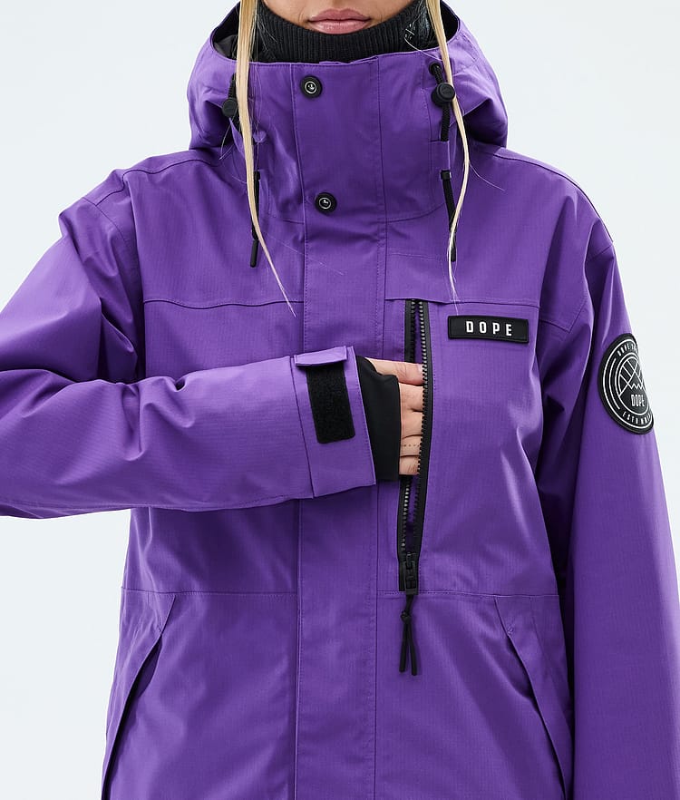 Dope Blizzard W Full Zip Skijacke Damen Vivid Purple, Image 8 of 9
