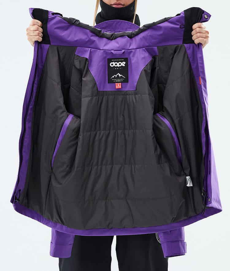 Dope Blizzard W Full Zip Skijacke Damen Vivid Purple, Image 9 of 9