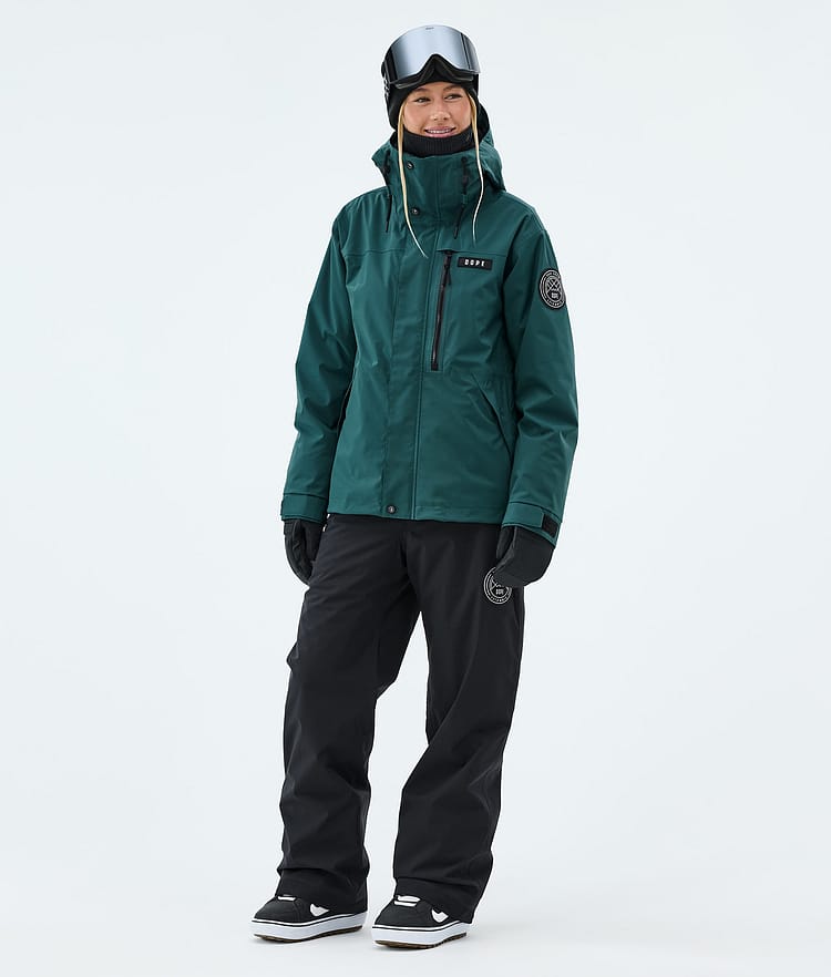Dope Blizzard W Full Zip Snowboardjacke Damen Bottle Green, Bild 2 von 9