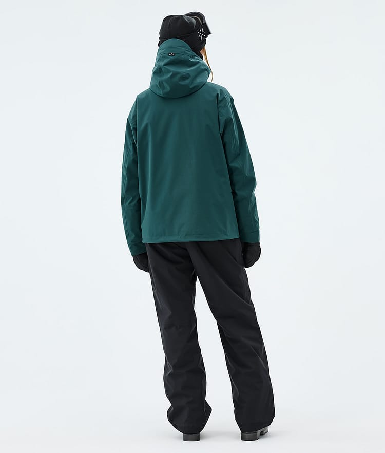 Dope Blizzard W Full Zip Skijacke Damen Bottle Green, Image 3 of 9