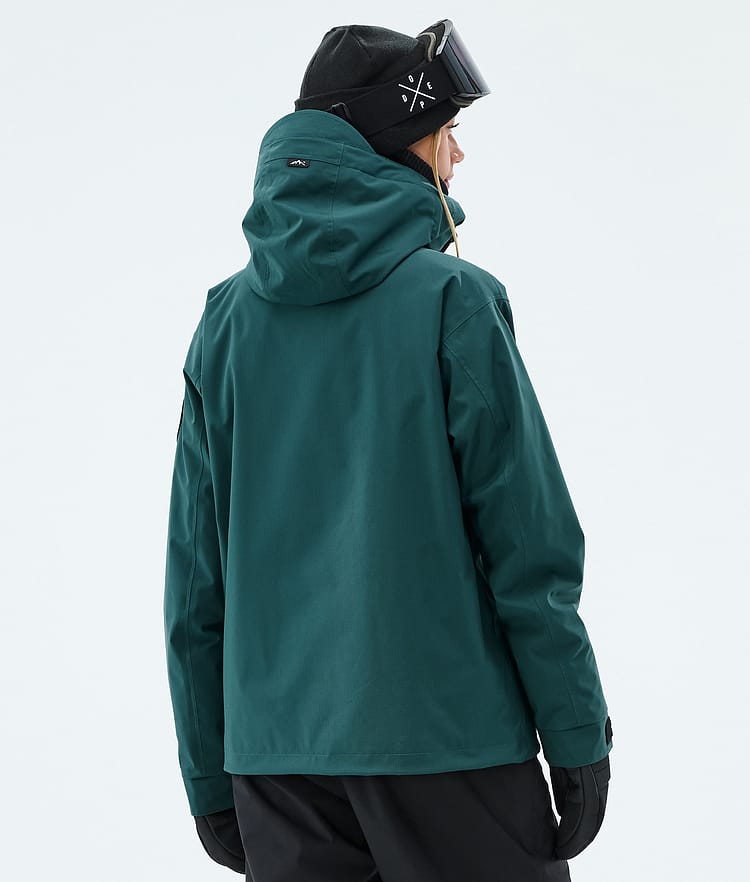 Dope Blizzard W Full Zip Skijacke Damen Bottle Green, Image 6 of 9