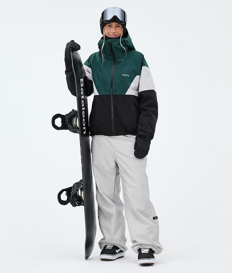 Dope Big W Snowboardhose Damen Light Grey, Image 2 of 5