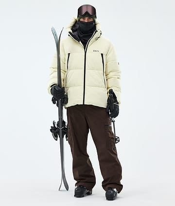 Dope Puffer Ski Outfit Dirty White/Dark Brown