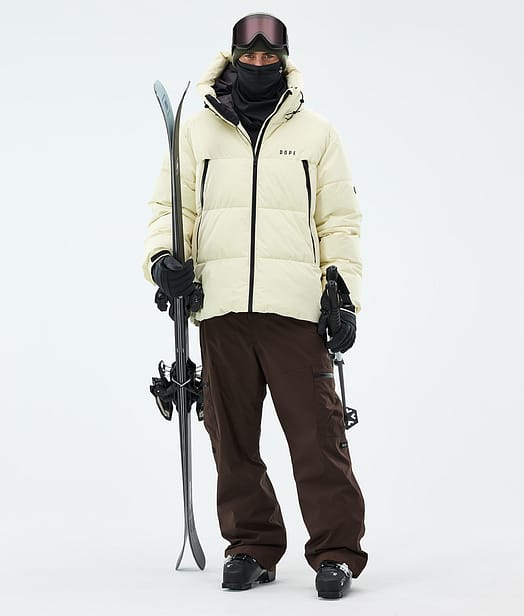 Dope Puffer Ski Outfit Dirty White/Dark Brown