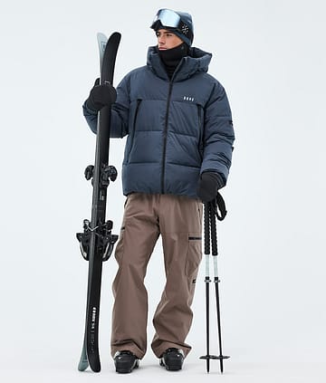 Dope Puffer Ski Outfit Metal Blue/Walnut