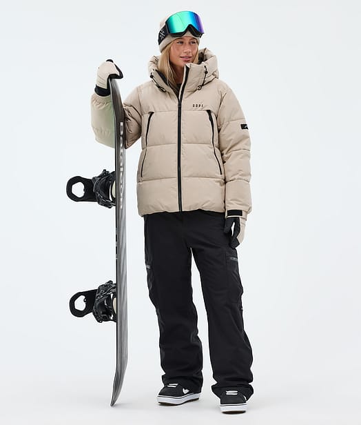 Dope Puffer W Snowboard Outfit Sand/Black