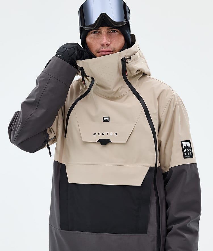 Montec Doom Snowboardjacke Herren Sand/Black/Phantom, Image 4 of 10