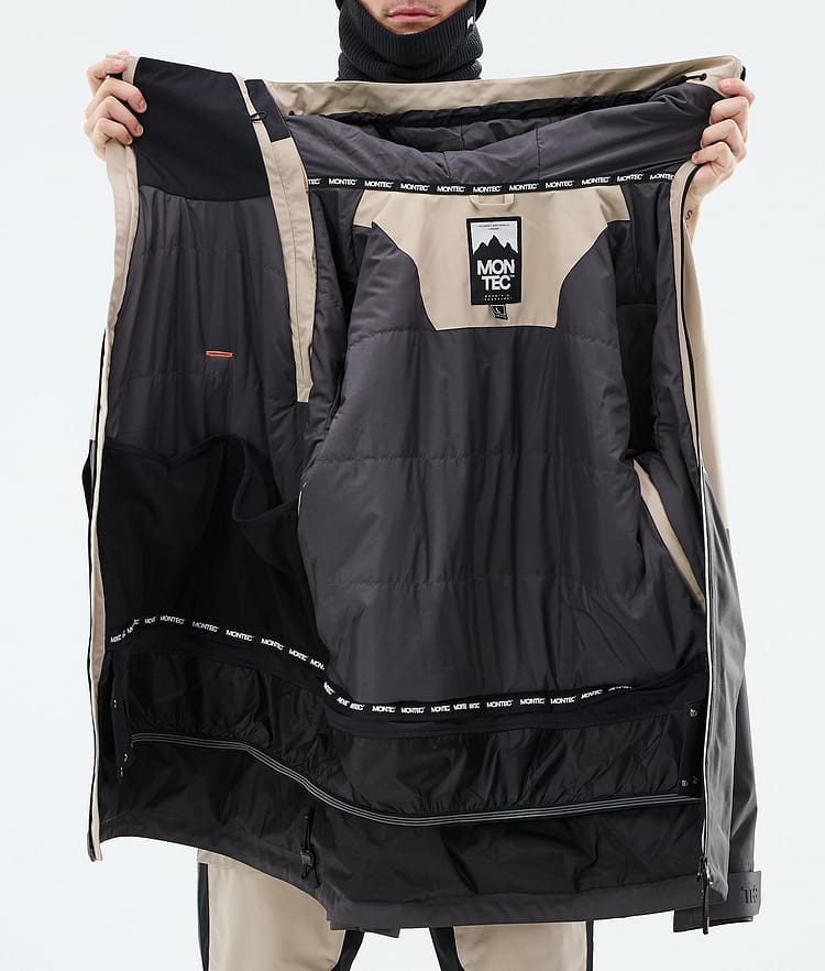 Montec Doom Snowboardjacke Herren Sand/Black/Phantom, Image 10 of 10