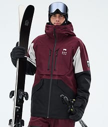 Montec Arch Skijacke Herren Burgundy/Light Grey/Black