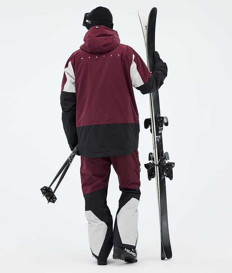 Montec Arch Skijacke Herren Burgundy/Light Grey/Black, Image 3 of 9