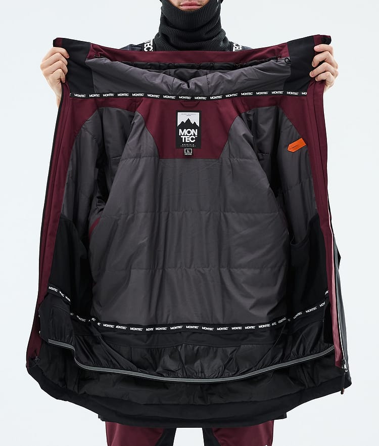 Montec Arch Snowboardjacke Herren Burgundy/Light Grey/Black, Image 9 of 9