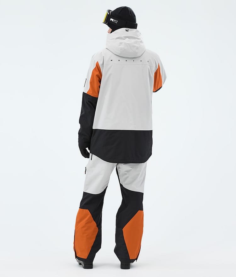Montec Arch Skijacke Herren Light Grey/Burned Orange/Black, Image 3 of 9