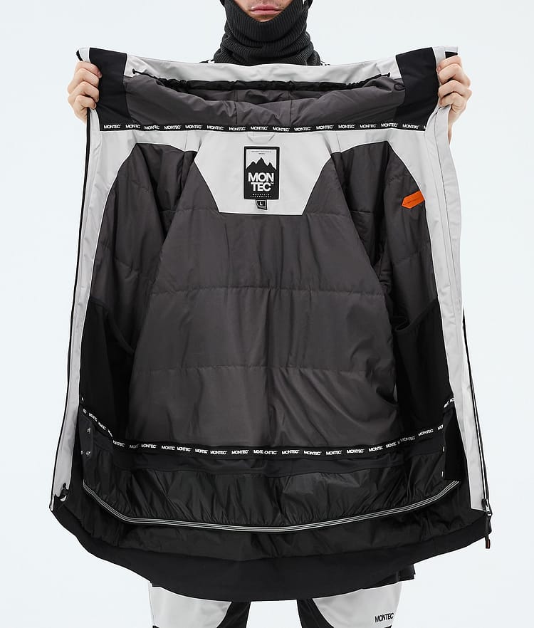 Montec Arch Snowboardjacke Herren Light Grey/Burned Orange/Black, Image 9 of 9