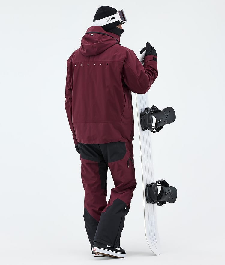 Montec Oracle Snowboardjacke Herren Burgundy, Image 3 of 9
