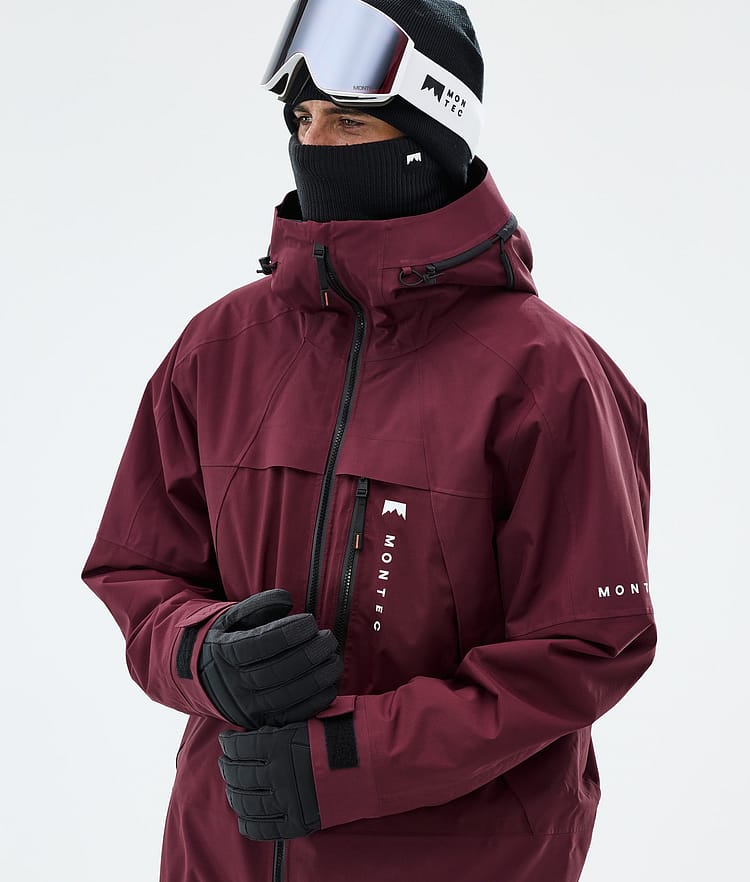 Montec Oracle Snowboardjacke Herren Burgundy, Image 4 of 9