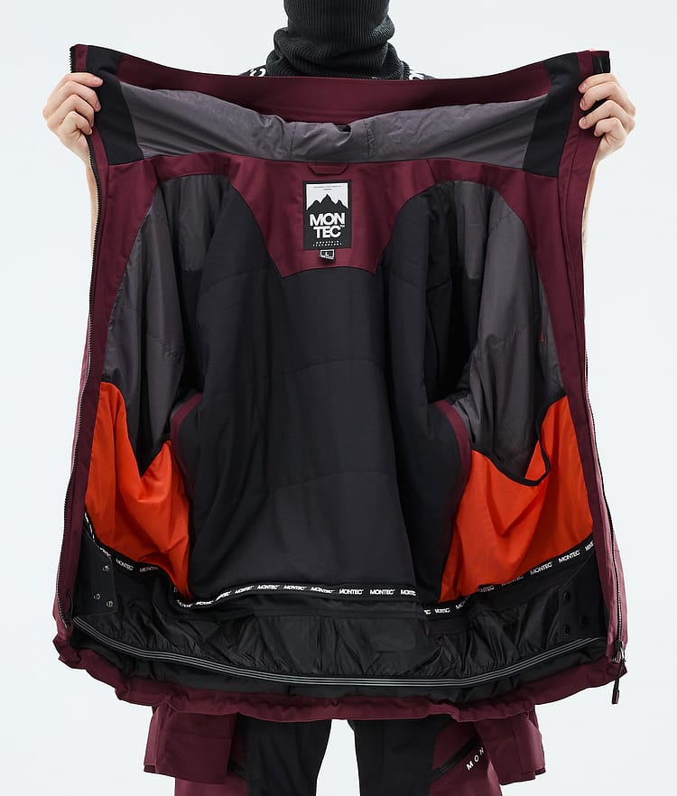 Montec Oracle Snowboardjacke Herren Burgundy, Image 9 of 9