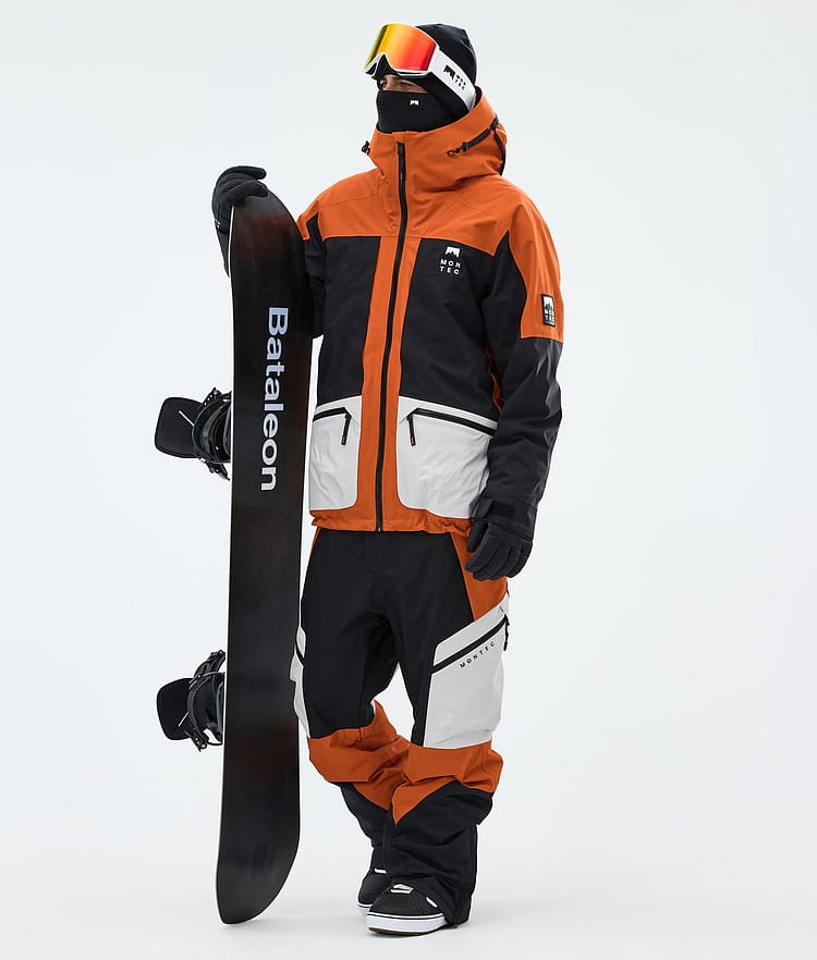 Montec Morpheus Snowboardjacke Herren Burned Orange/Black/Light Grey, Image 2 of 9
