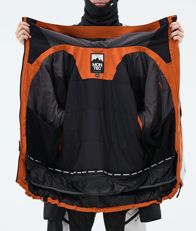Montec Morpheus Snowboardjacke Herren Burned Orange/Black/Light Grey, Image 9 of 9
