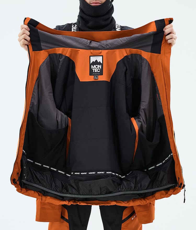 Montec Oracle Snowboardjacke Herren Burned Orange/Black, Image 9 of 9