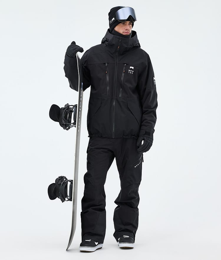 Montec Sentinel Snowboardjacke Herren Black, Image 2 of 9