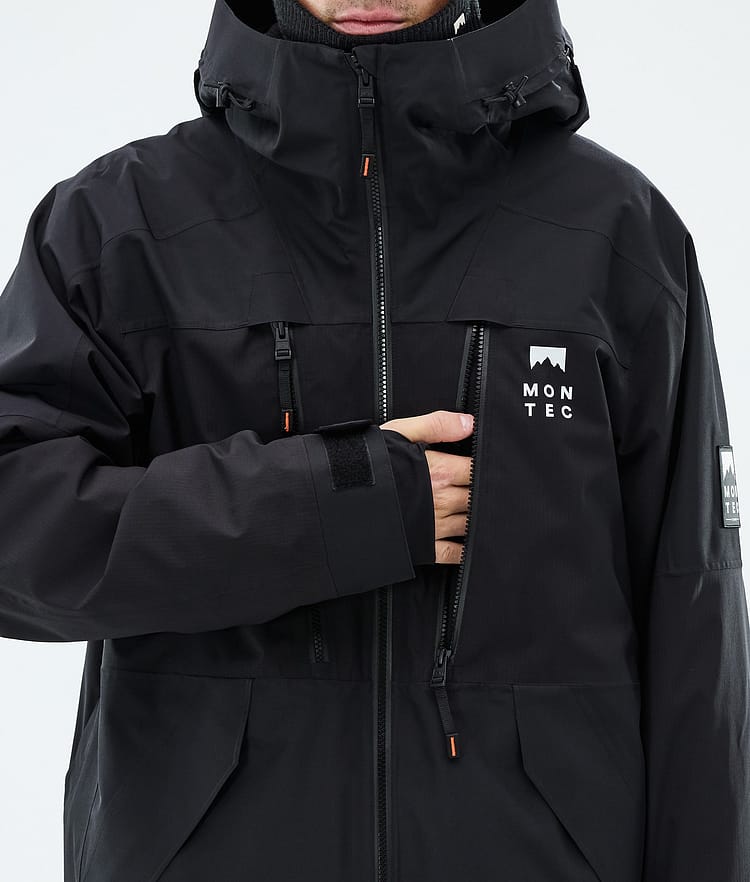 Montec Sentinel Snowboardjacke Herren Black, Image 8 of 9