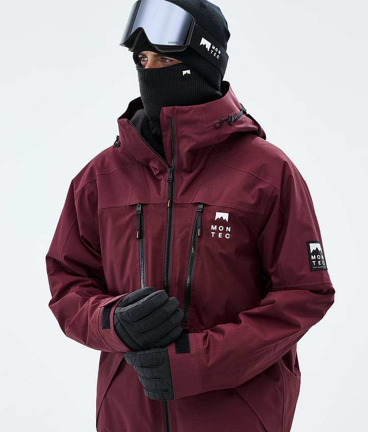 Montec Sentinel Snowboardjacke Herren Burgundy, Image 4 of 9