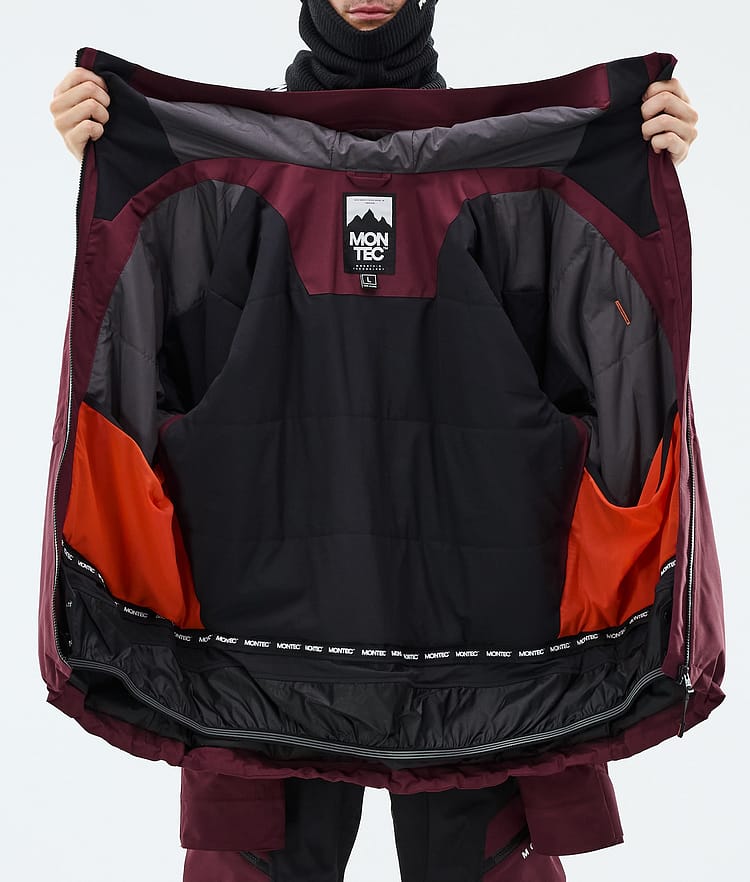 Montec Sentinel Skijacke Herren Burgundy, Image 9 of 9