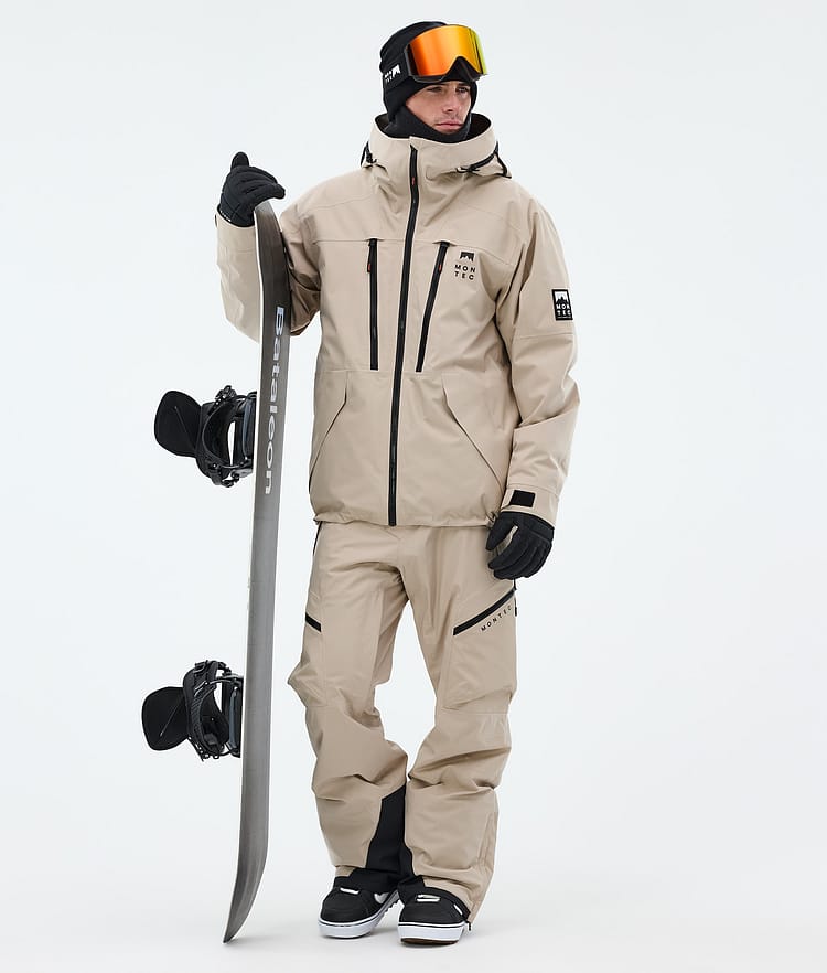 Montec Sentinel Snowboardjacke Herren Sand, Image 2 of 9