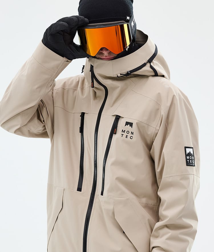Montec Sentinel Snowboardjacke Herren Sand, Image 4 of 9