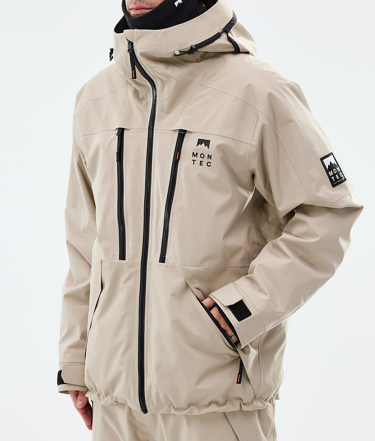 Montec Sentinel Snowboardjacke Herren Sand, Image 7 of 9