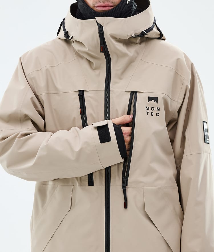 Montec Sentinel Snowboardjacke Herren Sand, Image 8 of 9
