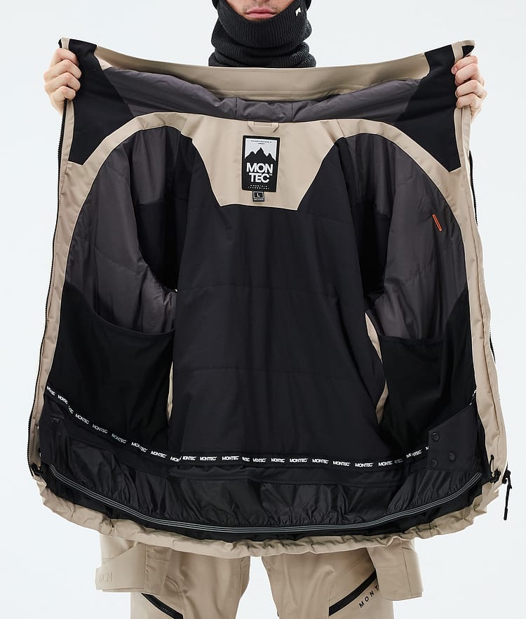 Montec Sentinel Snowboardjacke Herren Sand, Image 9 of 9