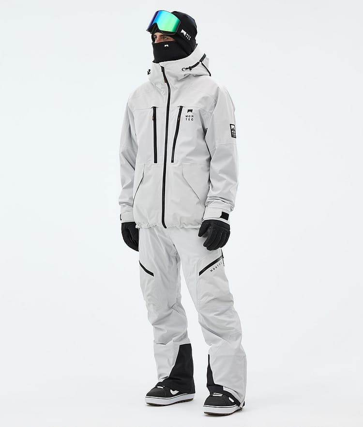 Montec Sentinel Snowboardjacke Herren Light Grey, Image 2 of 9