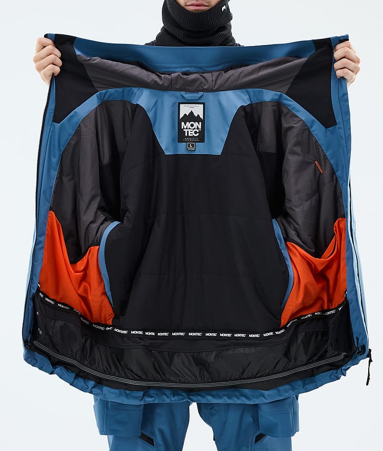 Montec Sentinel Snowboardjacke Herren Blue Steel, Image 9 of 9